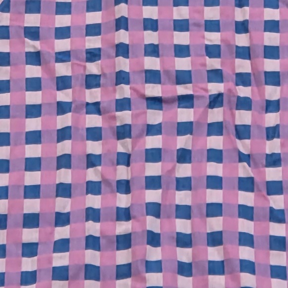 Scully Mens XL Long Sleeve Button Down Shirt Pink Blue Checkered Pattern - Picture 6 of 8